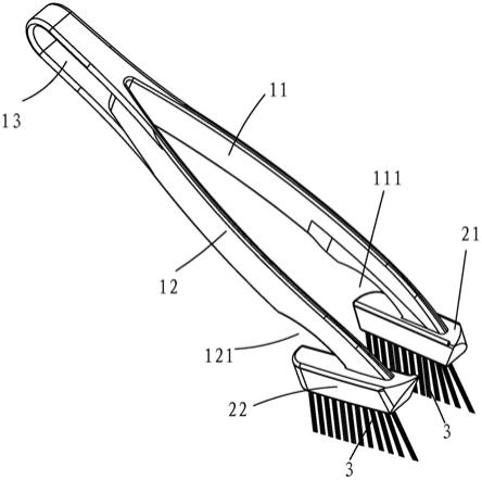 一种清洁用夹子刷的制作方法