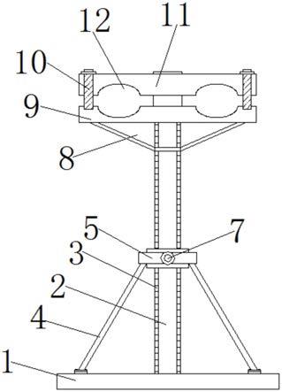 一种船舶分段建造时用的电缆支撑架的制作方法