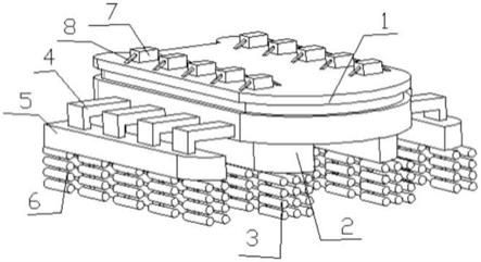 浮梭承桥式无壳展臂客船的制作方法
