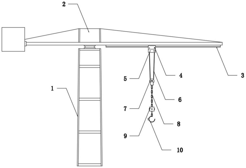 一种GNSS双吊绳段建筑施工塔吊机的制作方法
