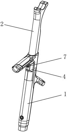 一种座管与拉杆的连接结构的制作方法