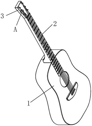 一种方便调节丝弦的吉他的制作方法