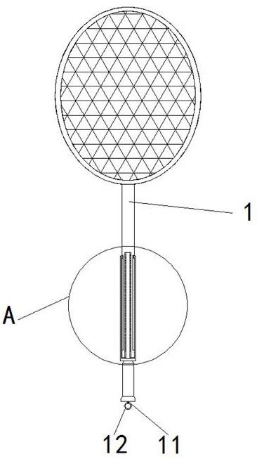一种便于调节球杆长度的羽毛球拍的制作方法