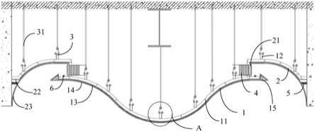 大跨度曲面造型天花结构的制作方法