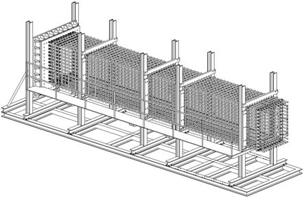 一种提高预制墩柱钢筋笼组装精度的胎架的制作方法