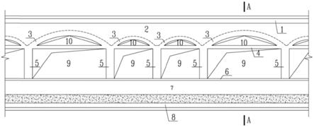 地铁车站侧式站台屏蔽门设备安装的连拱式分区隔墙结构的制作方法