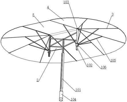 一种挡雨面大小可调节的雨伞的制作方法