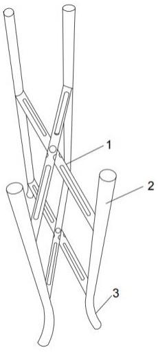 一种路灯杆折叠地脚架的制作方法