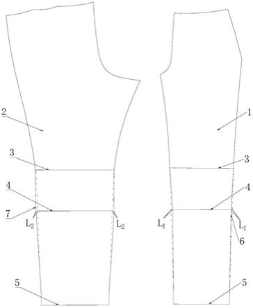 一种合体型西裤裤腿的制作方法与流程