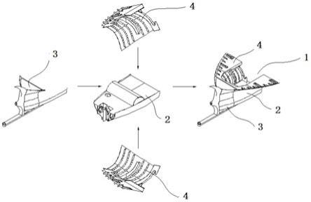 一种轴舵一体式分段建造工艺的制作方法