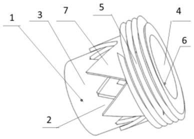 一种螺旋桨防缠绕套筒式锯齿切割刀具组的制作方法