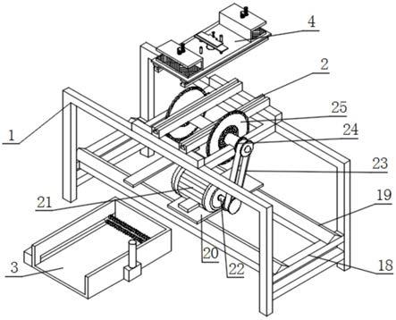 一种板材加工用具有角度调整功能的带锯机的制作方法