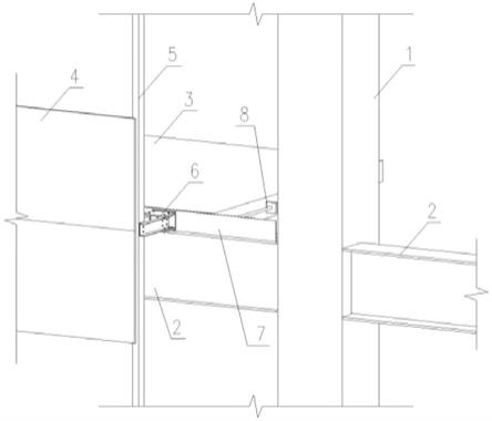 一种钢结构建筑可用的装配式铝单板幕墙断桥连接结构的制作方法