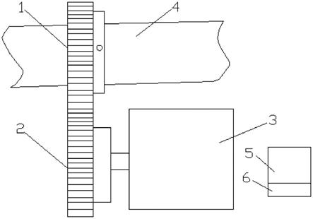 一种细纱机智能竹节纱器前罗拉转速检测装置的制作方法