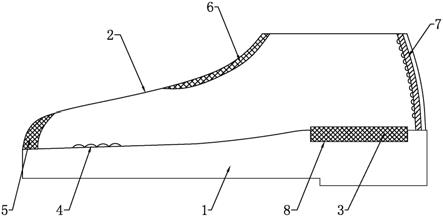一种不易磨脚的皮鞋的制作方法