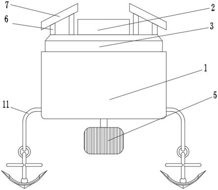 一种水质监测浮筒的锚固装置的制作方法