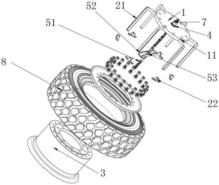 一种方便装拆分体式轮毂及轮胎的装置的制作方法