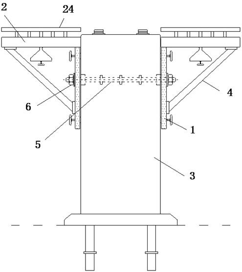一种防偏移的建筑桥梁施工用装配式托架的制作方法