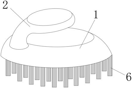 一种新型洗头洗澡刷子的制作方法