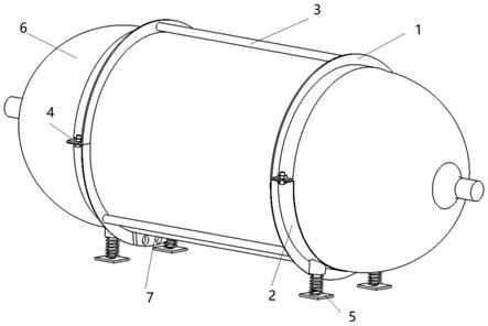 一种用于氢能飞机的储氢罐体安装支架结构的制作方法
