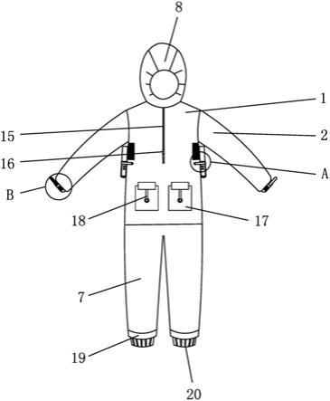 一种腋下散热防护服的制作方法