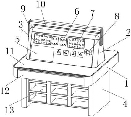 一种计算机电子工艺实训操作台的制作方法