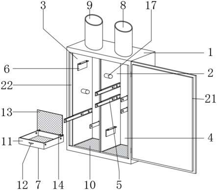 一种畜牧养殖用室内通风除味装置的制作方法