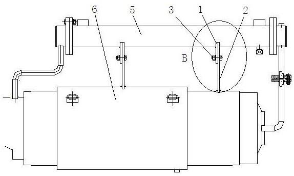 一种列管式热交换器的支撑结构的制作方法
