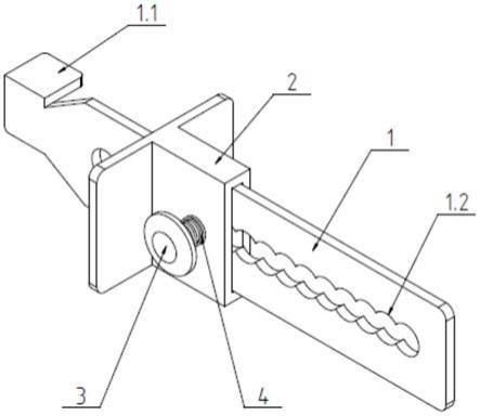 卡钉自锁式便携防盗顶门器的制作方法