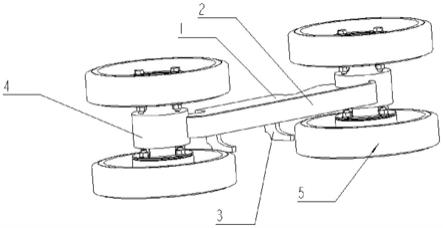悬挂式单轨车辆导向轮组成结构的制作方法