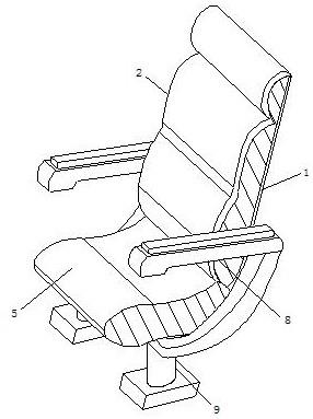 一种便于倚靠的舒适型大巴座椅的制作方法