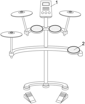 一种电子鼓声音调节结构的制作方法