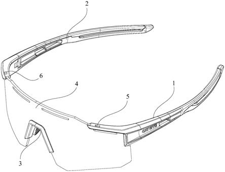 一种可更换镜片的运动眼镜的制作方法