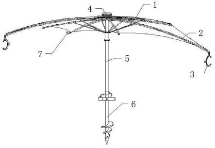一种多功能户外沙滩伞的制作方法