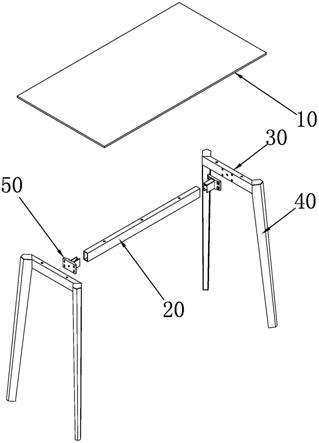 一种快速安装桌子结构的制作方法