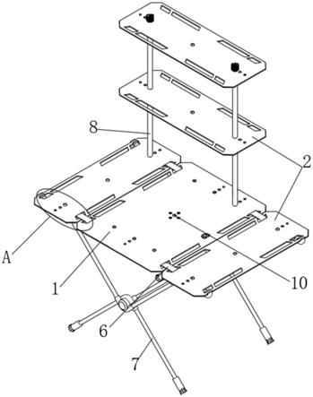 多功能模块化折叠桌的制作方法
