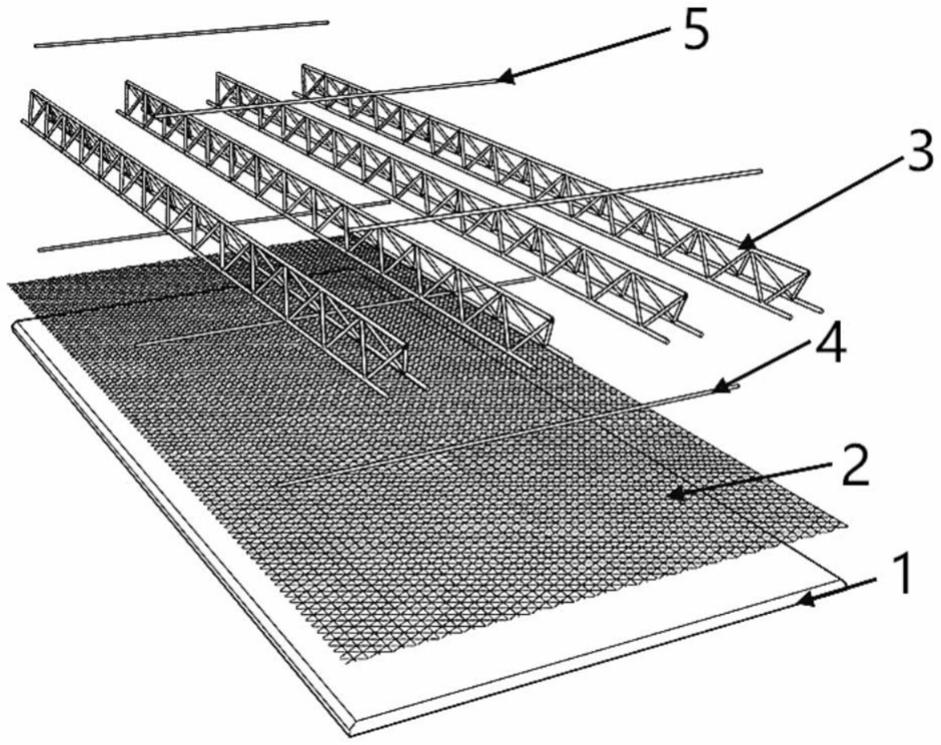 集成桁架钢筋及预应力钢丝网的预制混凝土底板的制作方法