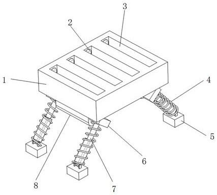 一种园林廊桥建筑的抗震固定结构的制作方法