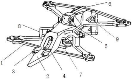 一种多旋翼飞行器机身结构的制作方法