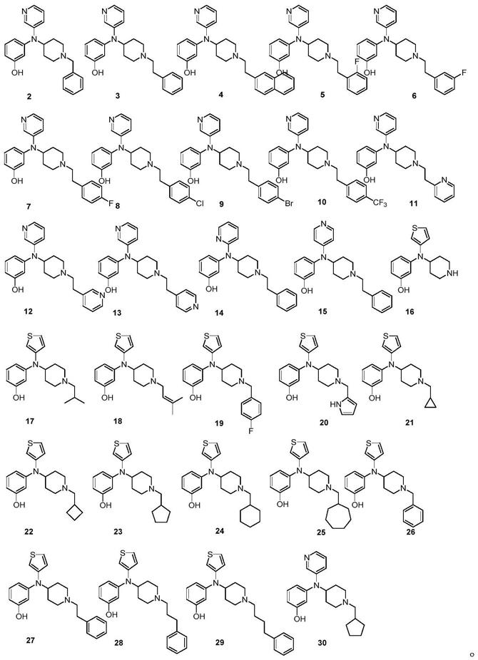 N,N-(4-哌啶基、芳基)-3-氨基苯酚类衍生物及其药物组合物和其应用的制作方法