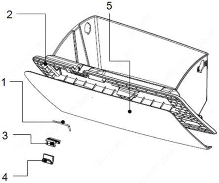 一种新能源车手套箱隐藏式挂钩的制作方法