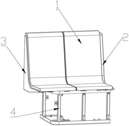 一种轨道车辆抽拉式座椅结构的制作方法