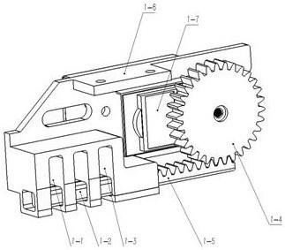一种三凹槽舵机驱动齿轮齿条式无人机载连续投放器的制作方法