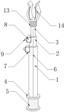 一种绝缘型伸缩式通道清理辅助工具的制作方法