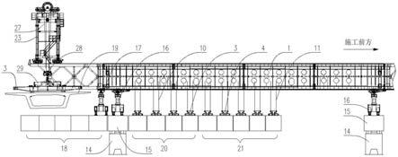 一种新型的上行式节段拼装架桥机尾部喂梁装置的制作方法