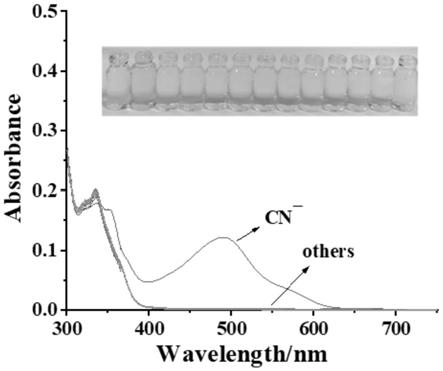 一种检测氰根离子的荧光探针及其制备方法和应用与流程