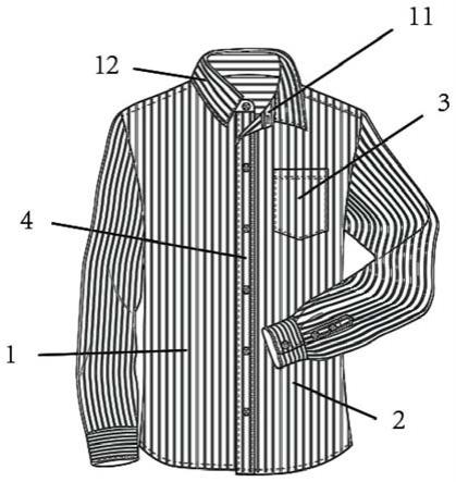 一种功能性仿机织条纹衬衣及其制造方法与流程
