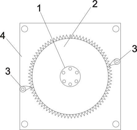 一种双锁消防炮转动托架的制作方法