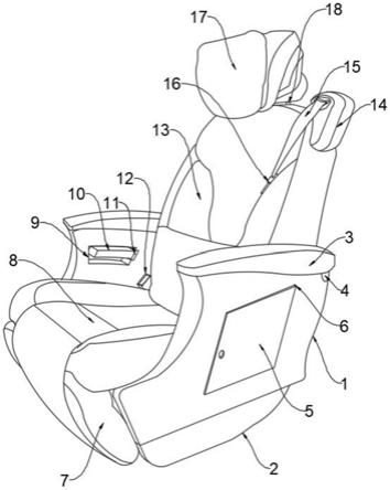 一种具备温度调节功能的商务车座椅的制作方法