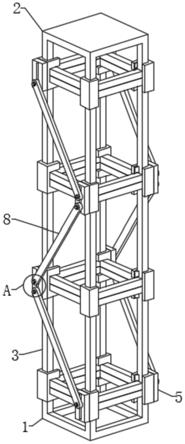 一种方管式钢结构电梯井道的制作方法